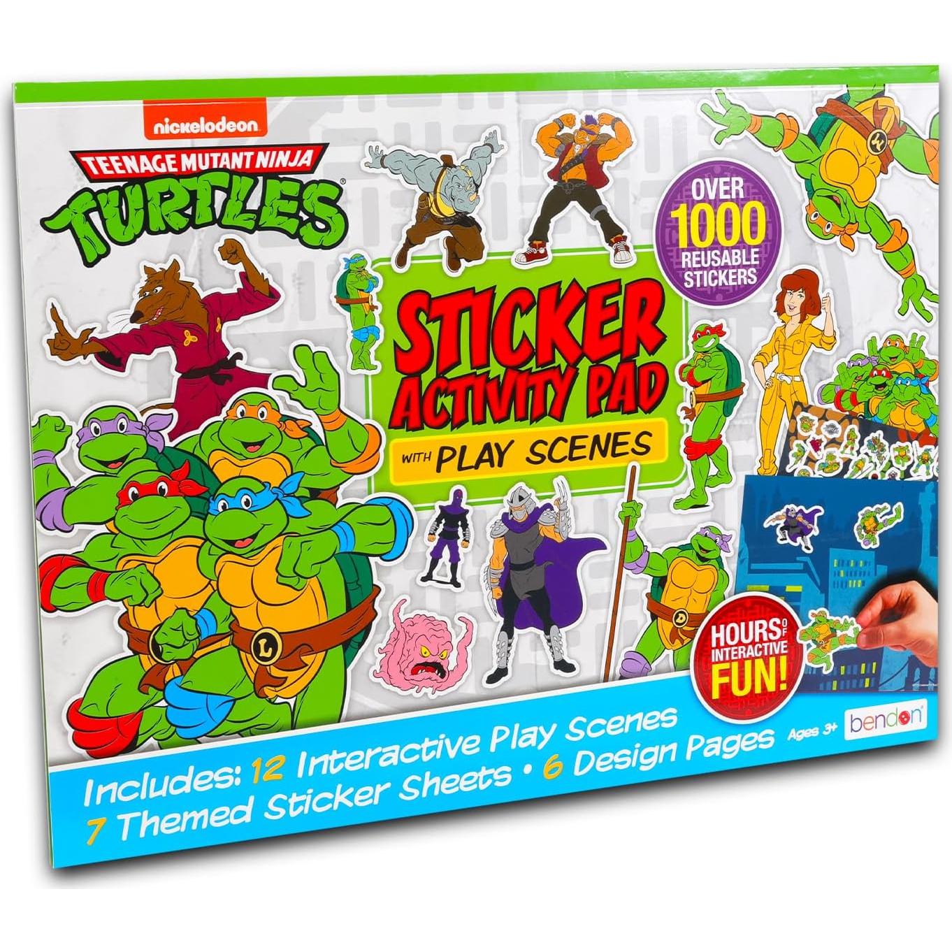 Libro de Actividades TMNT Nickelodeon con 1000 Pegatinas
