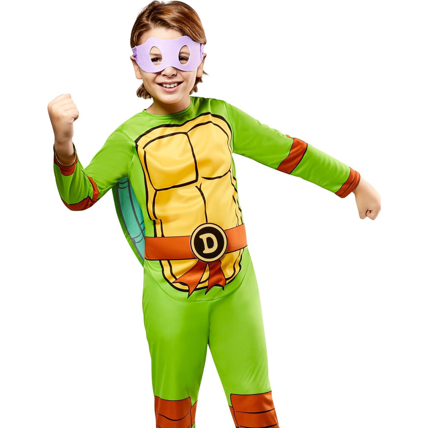 Disfraz de Tortugas Ninja Rubies para Niños - Mono y Máscara