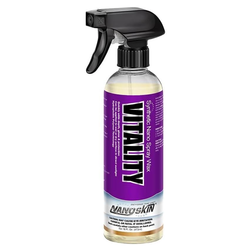 Cera en Spray Nanoskin VITALITY 473 ml con Carnauba - Brillo y Protección
