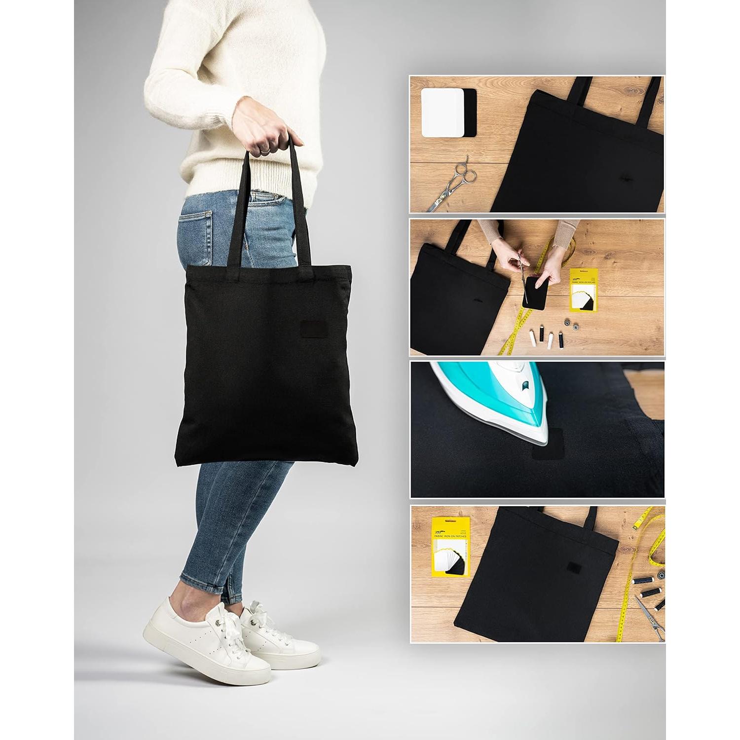 Parches de Tela ZEFFFKA para Planchar 12 Piezas Algodón 7.5x10.5cm