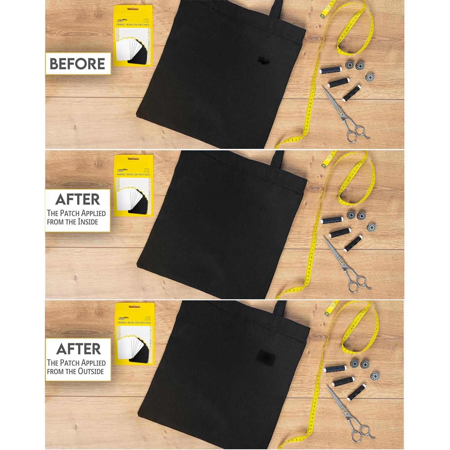 Parches de Tela ZEFFFKA para Planchar 12 Piezas Algodón 7.5x10.5cm