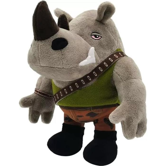 Muñeca de Peluche Mutante Mattel TMNT Rocksteady 20 cm