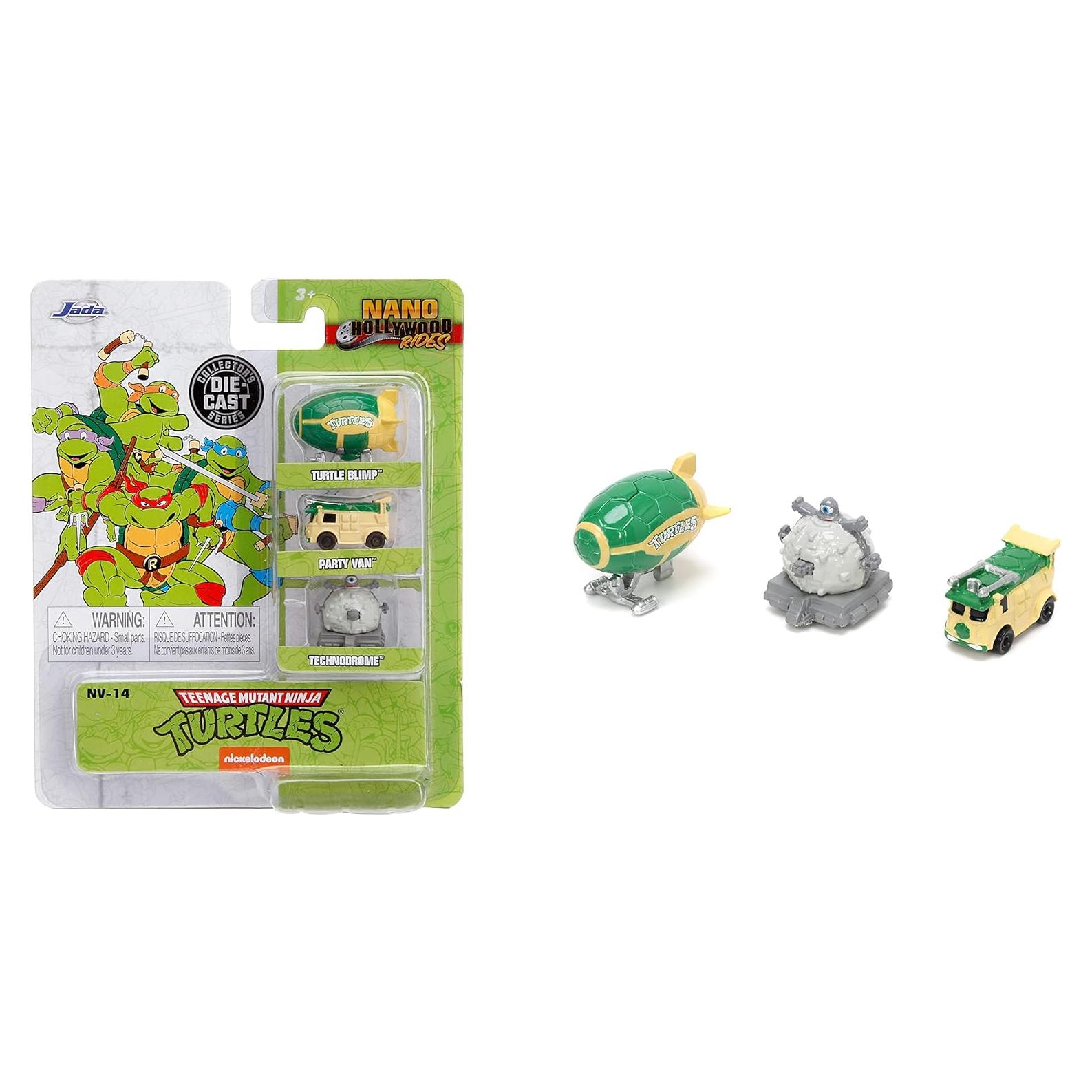 Tortugas Ninja Jada Toys Paquete de 3 Autos de Metal