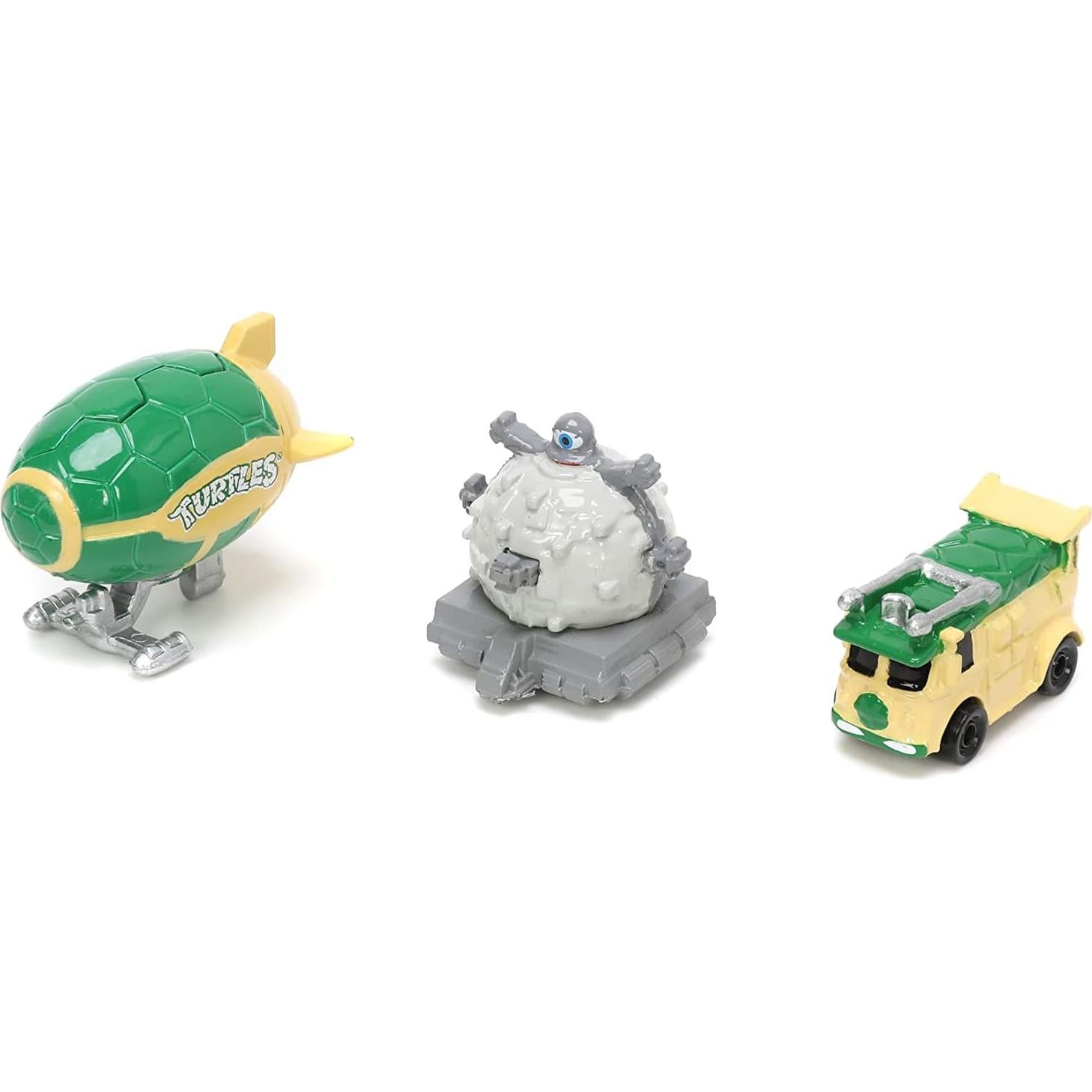 Tortugas Ninja Jada Toys Paquete de 3 Autos de Metal