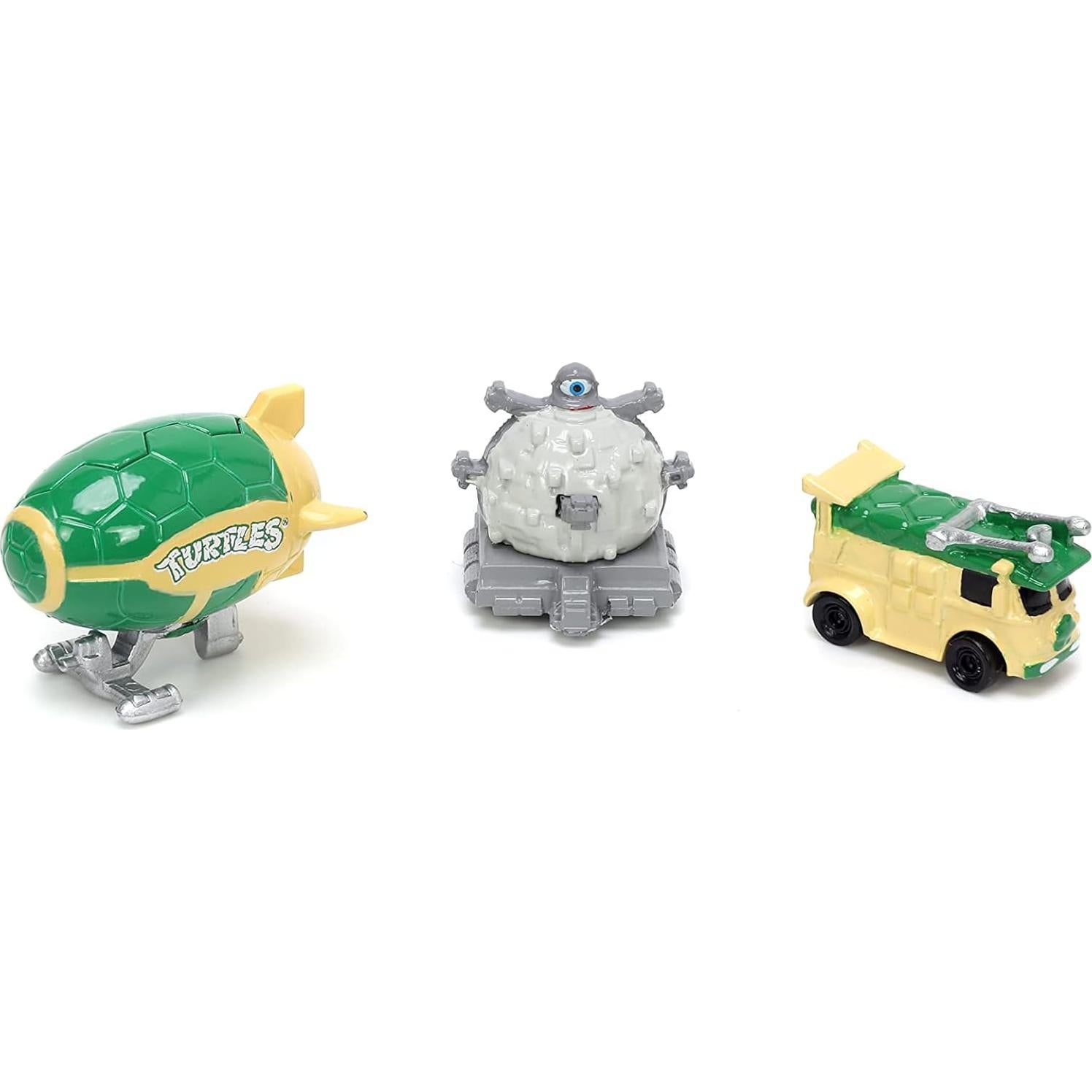 Tortugas Ninja Jada Toys Paquete de 3 Autos de Metal