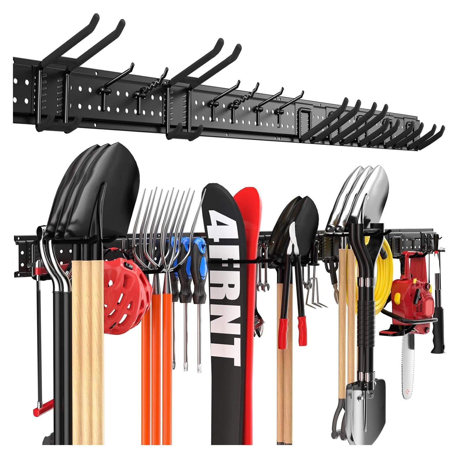 Organizador de Herramientas de Garaje ZICANYCO 64" con 13 Ganchos