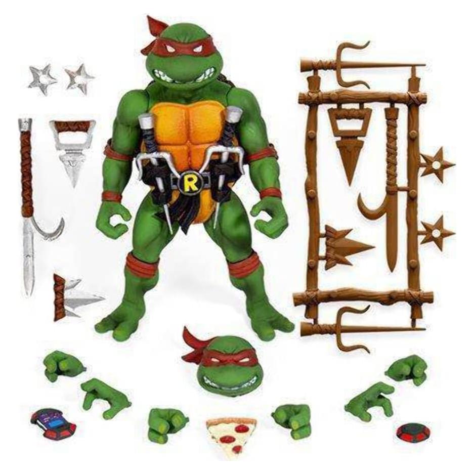 Figura de Acción Raphael TMNT Super7 23.93 cm Articulada