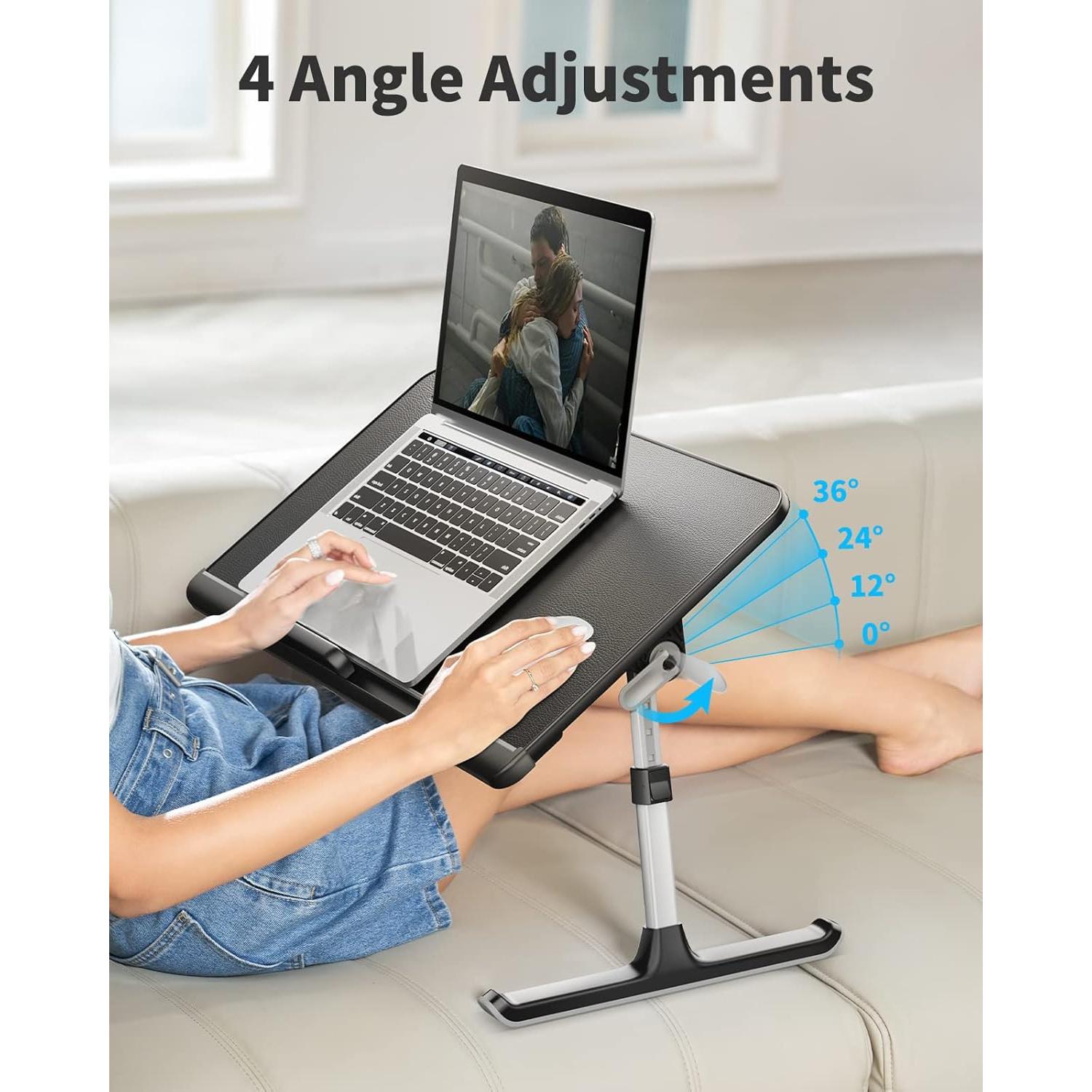 Mesa de Cama para Laptop SAIJI Plegable 60x32cm Antideslizante