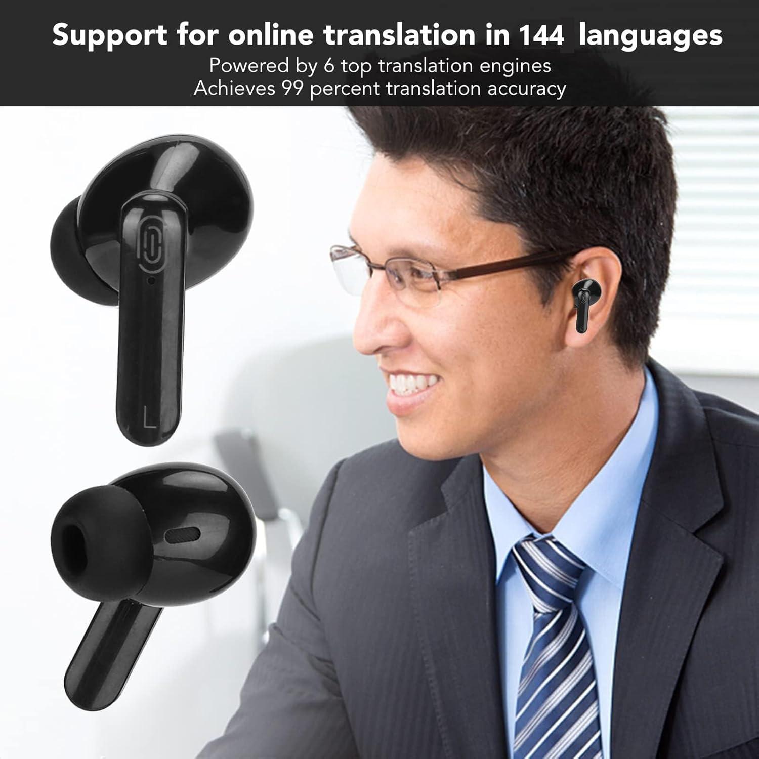 Auriculares Traductores de Idiomas Bluetooth SANPYL, 144 Idiomas