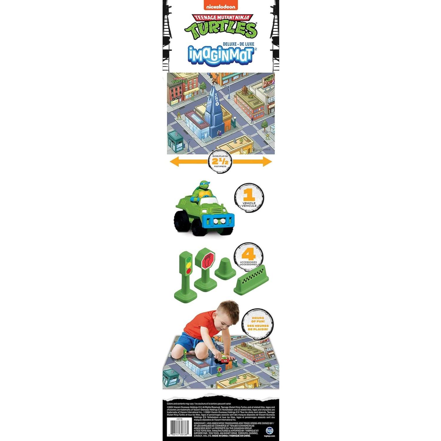 Alfombrilla de Juego Imaginmat TMNT 77x52 cm con Vehículo