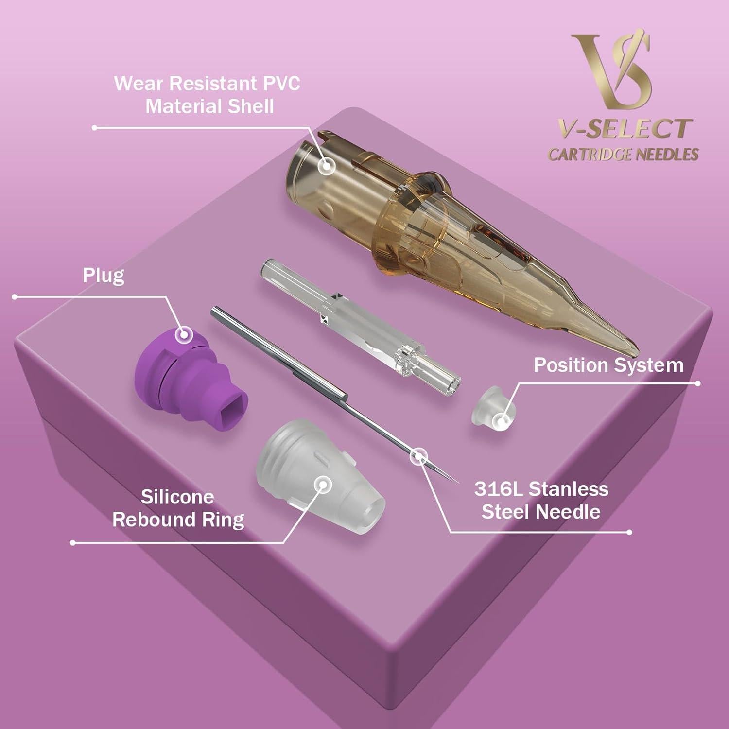 Agujas de Cartucho para Tatuaje EZ V-SELECT 20Pcs 0.16mm