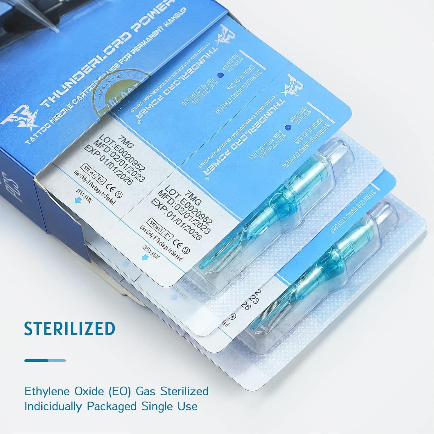 Agujas de Tatuaje TATELF 1R 0.18mm Cartucho 20PCS