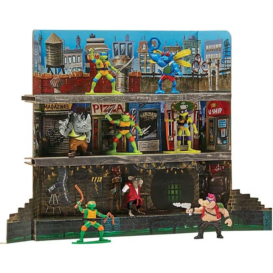 Mini Figuras Tortugas Ninja Playmates 8 Piezas 5 cm