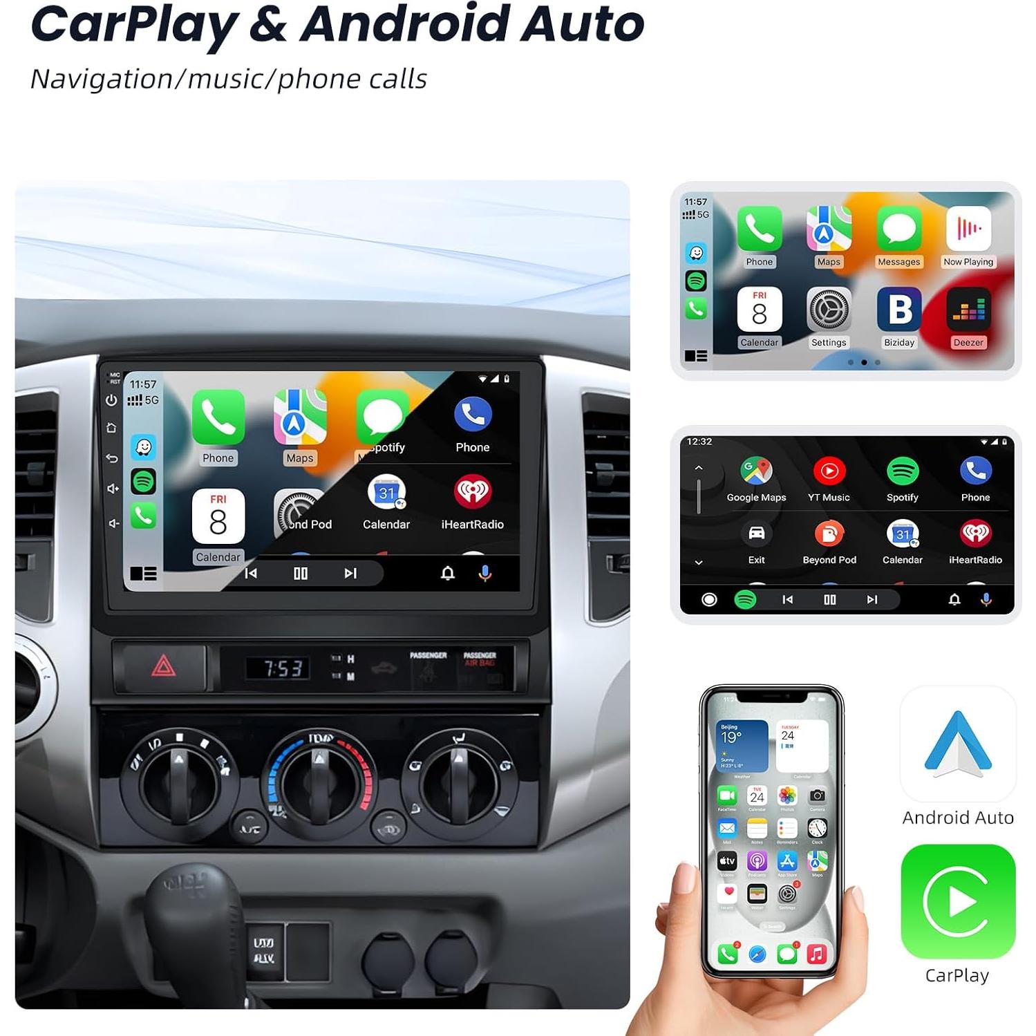 Estéreo de Coche Toyota Tacoma 2005-2015 9" HD Carplay GPS