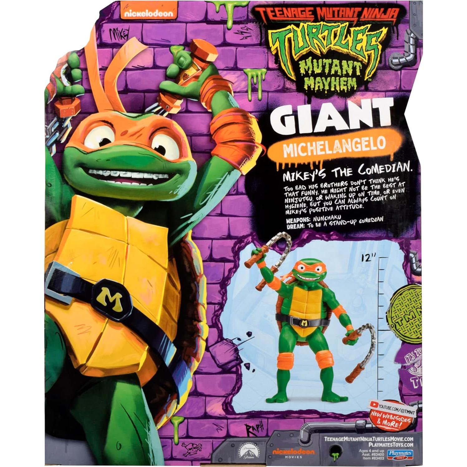 Figura de Acción Tortugas Ninja Michelangelo 30 cm Playmates