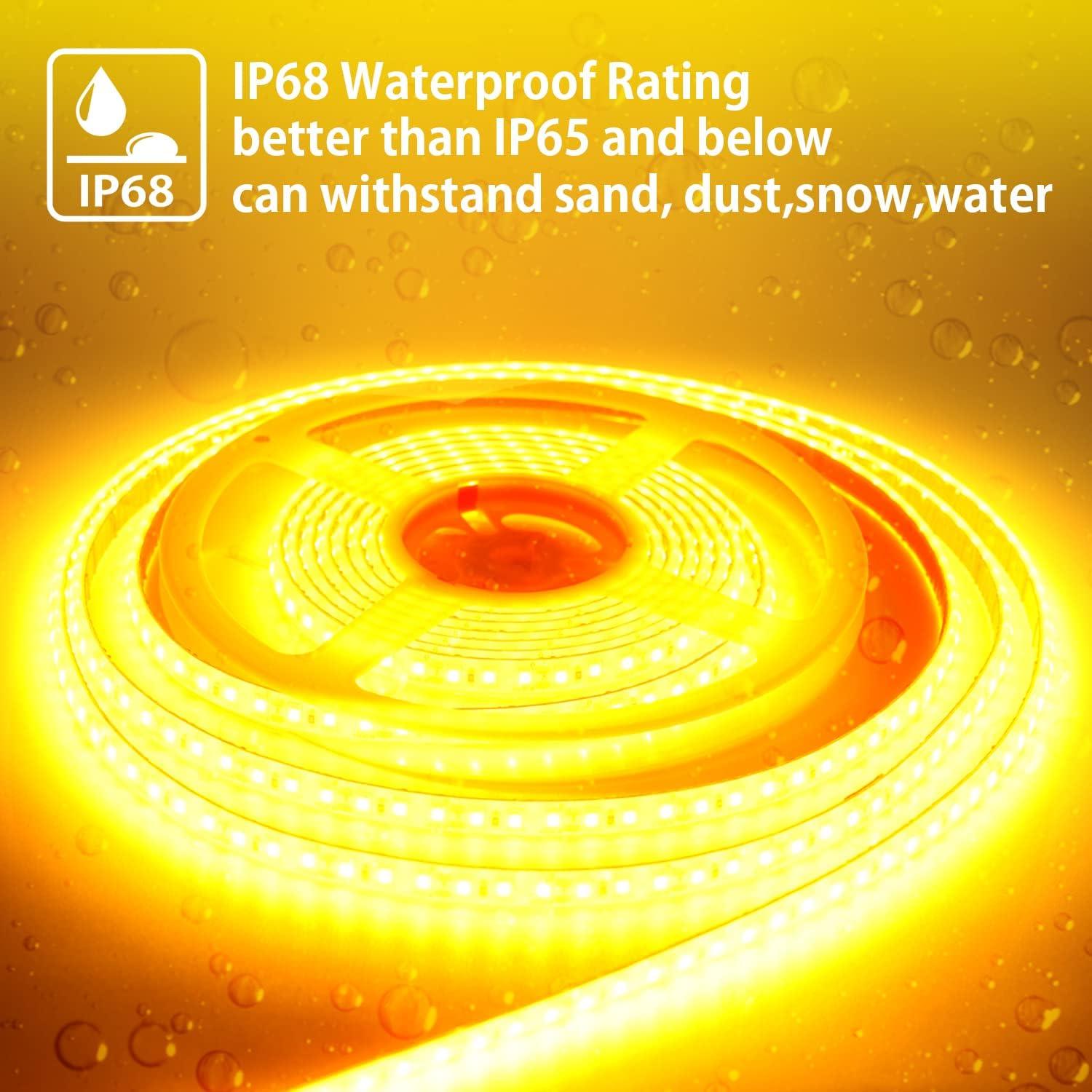 Tira LED Amarilla 5M IP68 EverBright 600 SMD 12V