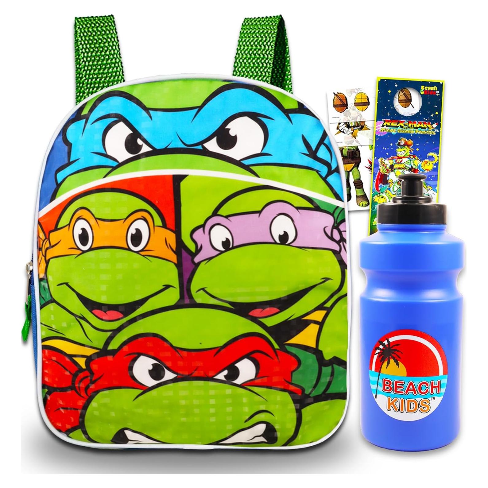 Mochila Mini TMNT Fast Forward 27,94 cm con Stickers