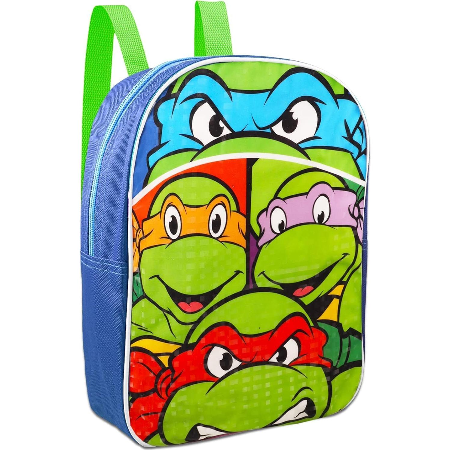 Mochila Mini TMNT Fast Forward 27,94 cm con Stickers