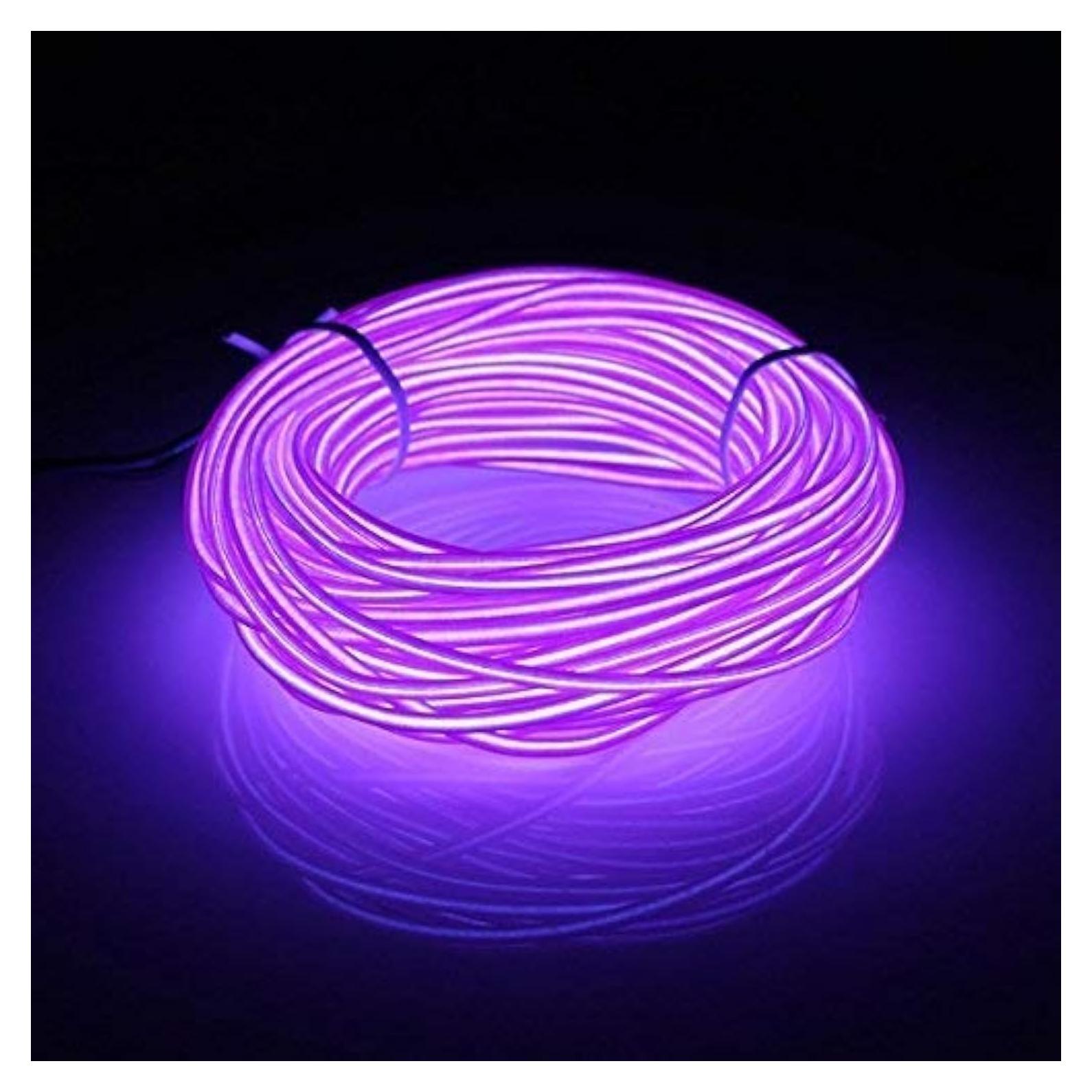 Cable EL Abaldi 3m Púrpura Flexible Iluminación Decorativa