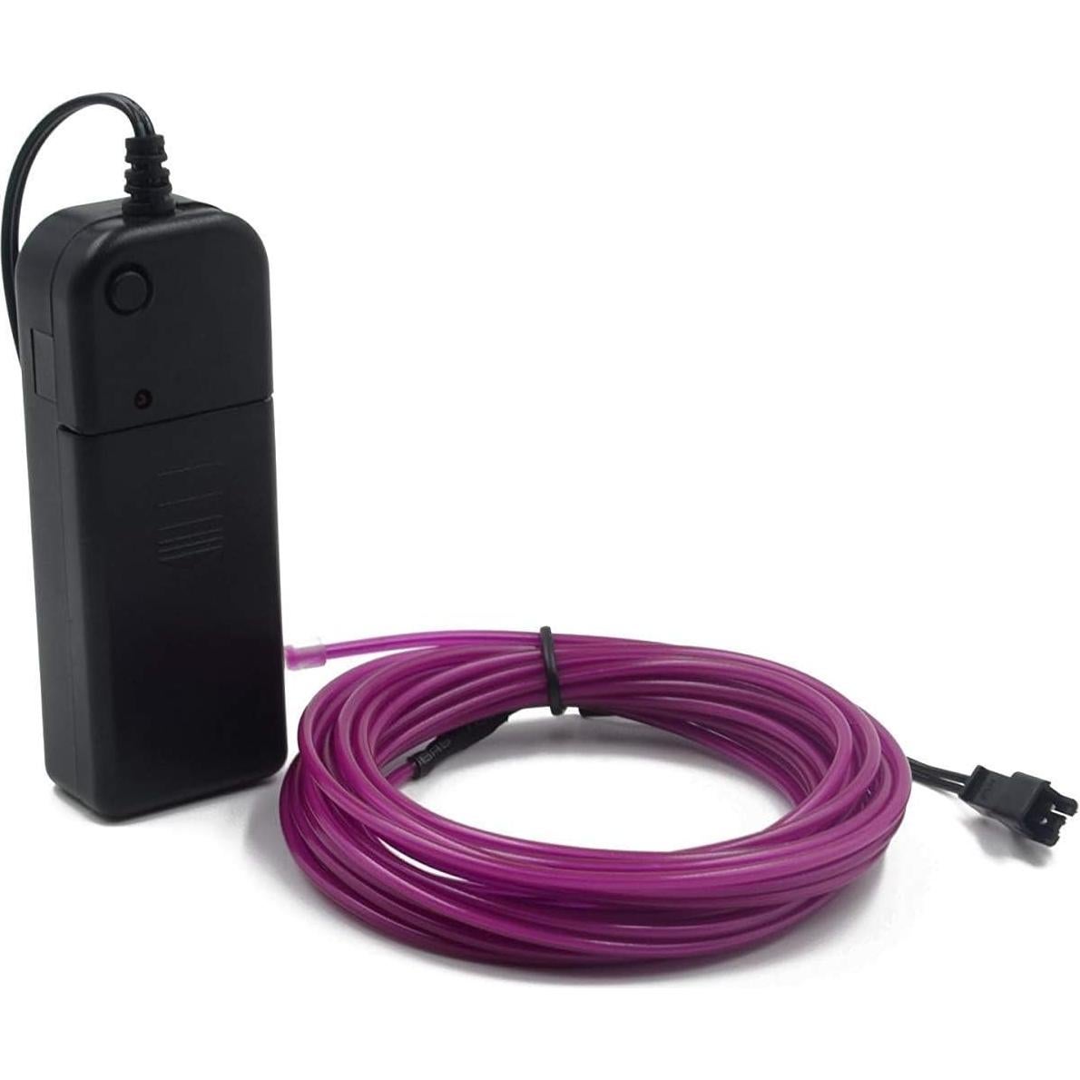 Cable EL Abaldi 3m Púrpura Flexible Iluminación Decorativa
