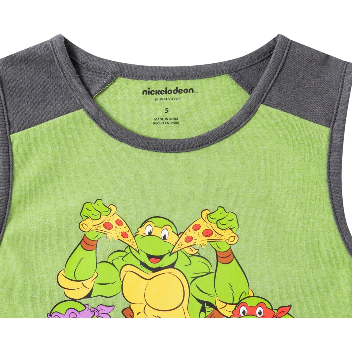 Conjunto Camiseta y Pantalones Cortos Nickelodeon 2T Verde