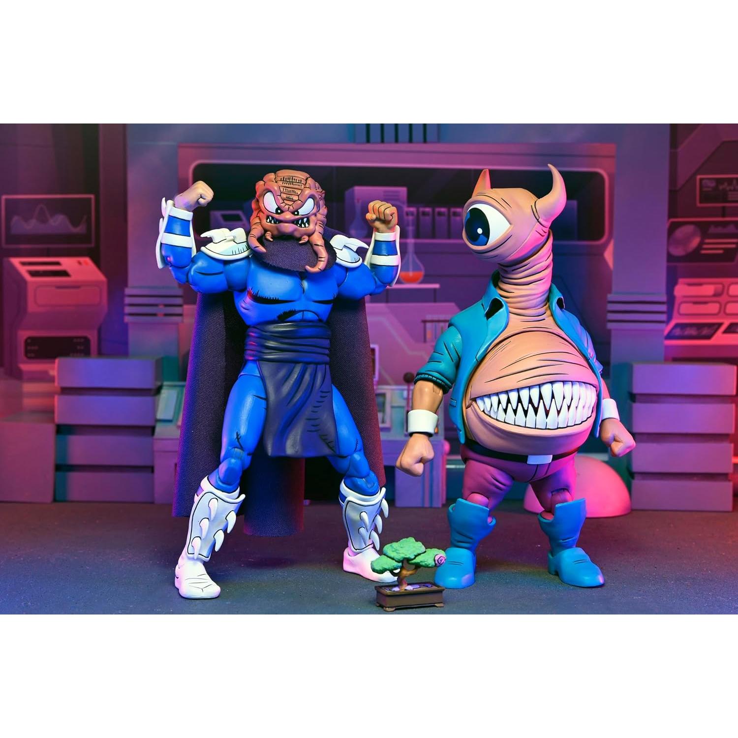 Figura de Acción NECA Krang/Shredder TMNT 17.78 cm