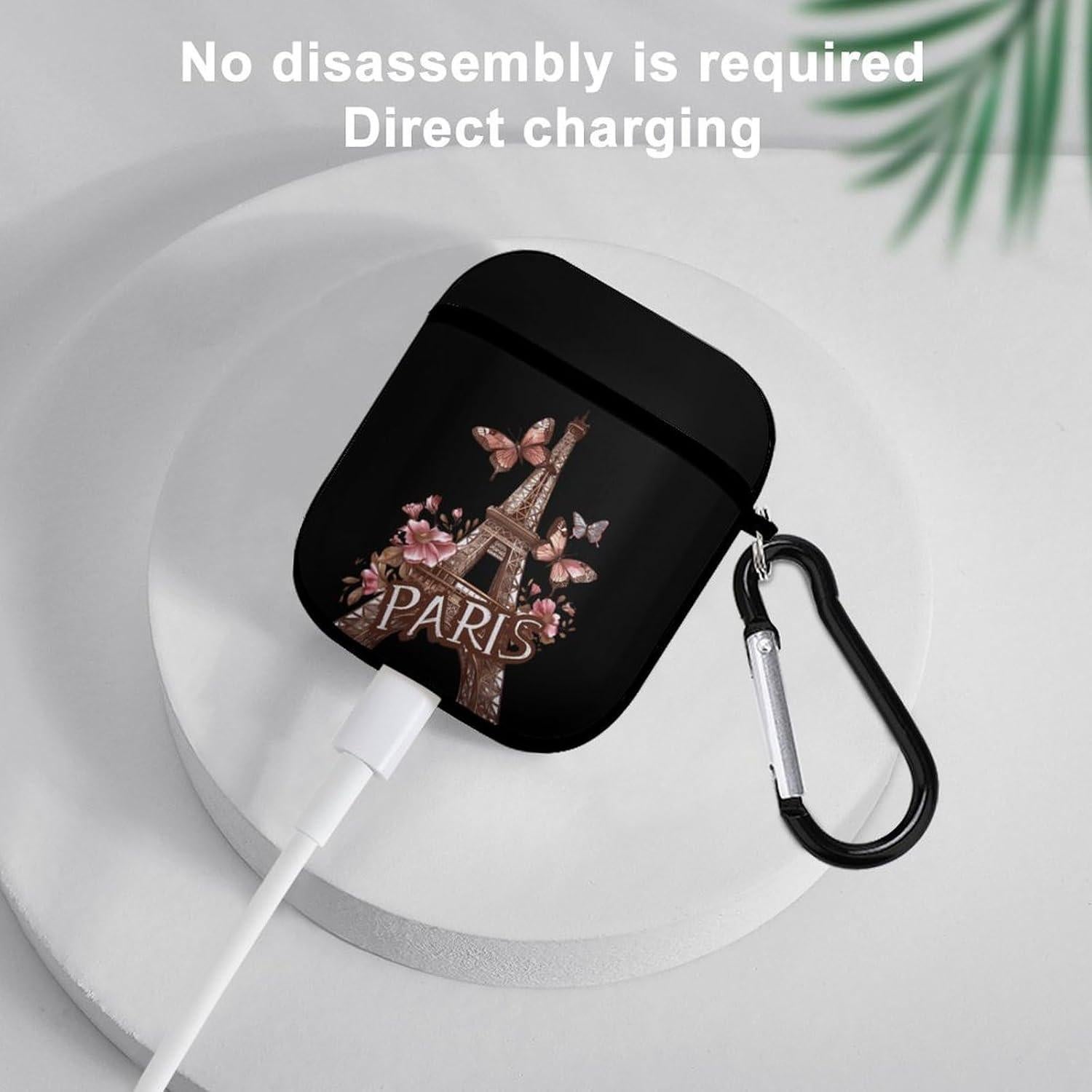 Funda de Auriculares Bluetooth Genérico Torre Eiffel Negra