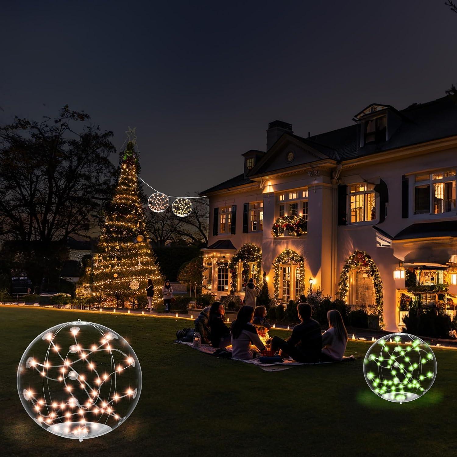 Luz Solar Flotante LuckSky 14.5" RGBW para Piscina