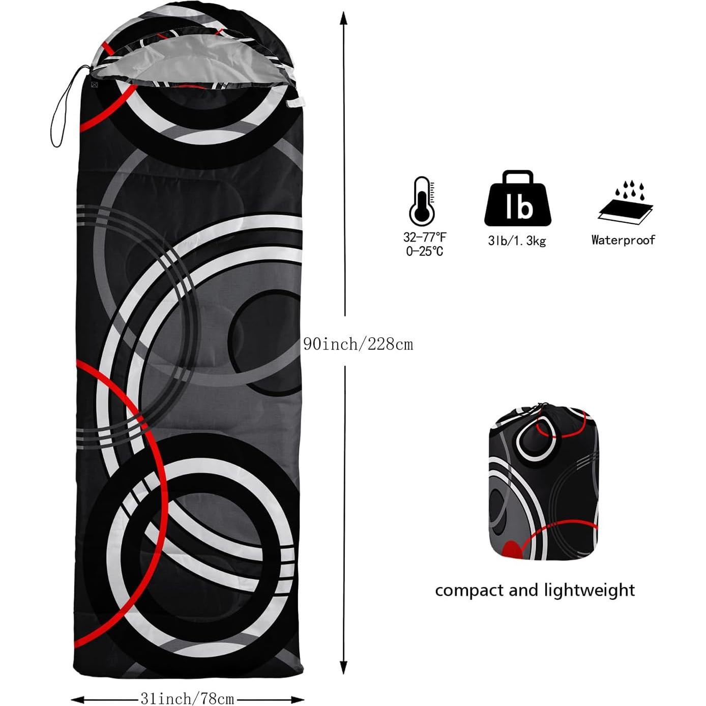 Saco de Dormir Nttopship SD002 Individual Impermeable 80x230cm