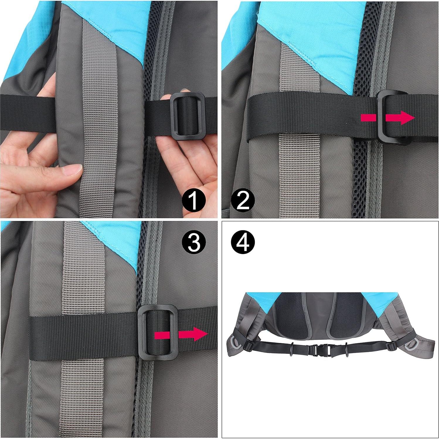 Correa de Pecho Ajustable Wisdompro para Mochila 2.54 cm