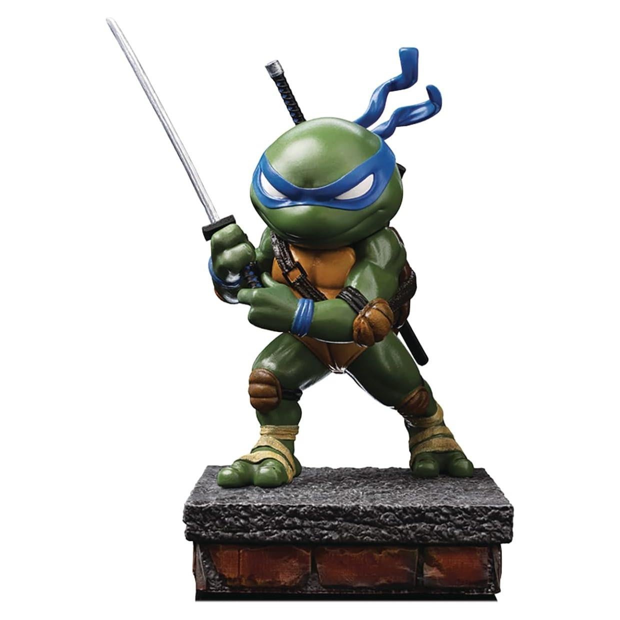 Figura MiniCo Tortugas Ninja Leonardo Iron Studios 18 cm