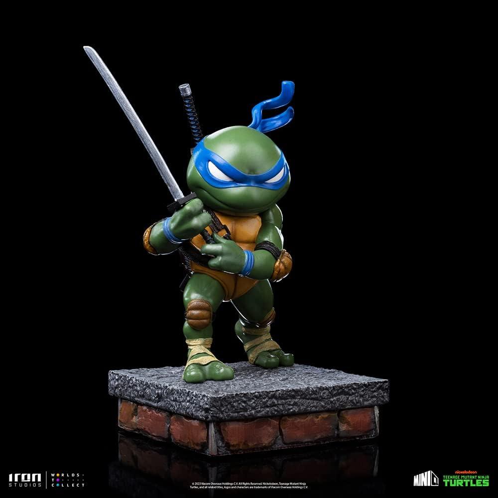 Figura MiniCo Tortugas Ninja Leonardo Iron Studios 18 cm