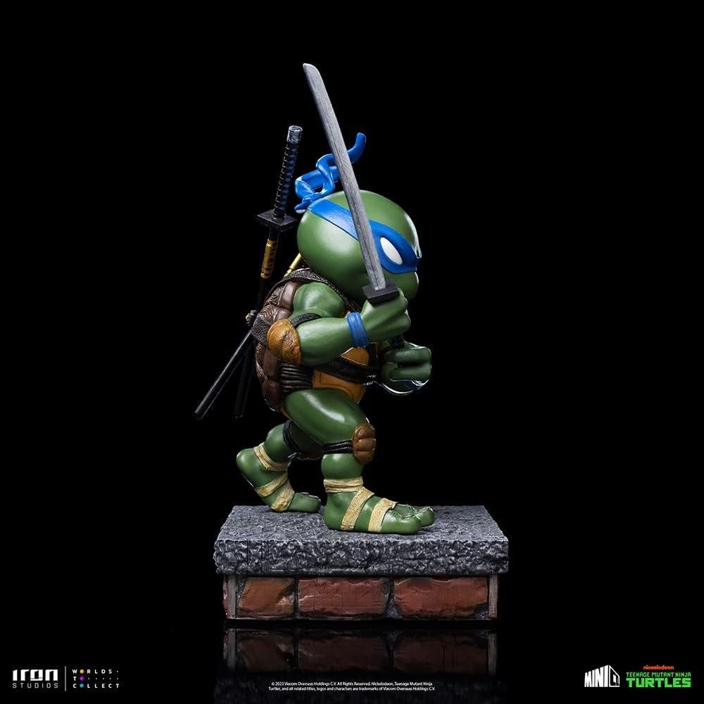 Figura MiniCo Tortugas Ninja Leonardo Iron Studios 18 cm