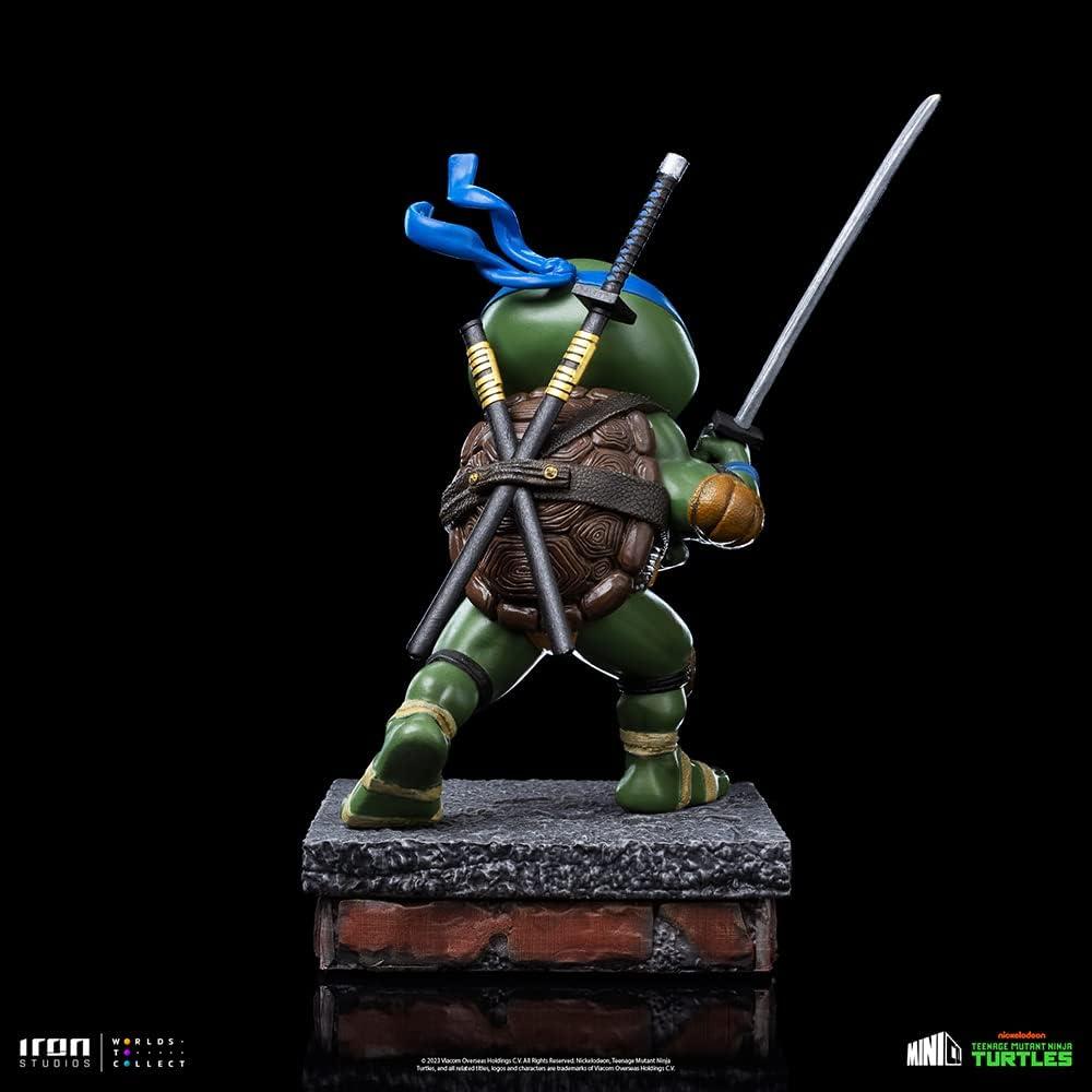 Figura MiniCo Tortugas Ninja Leonardo Iron Studios 18 cm