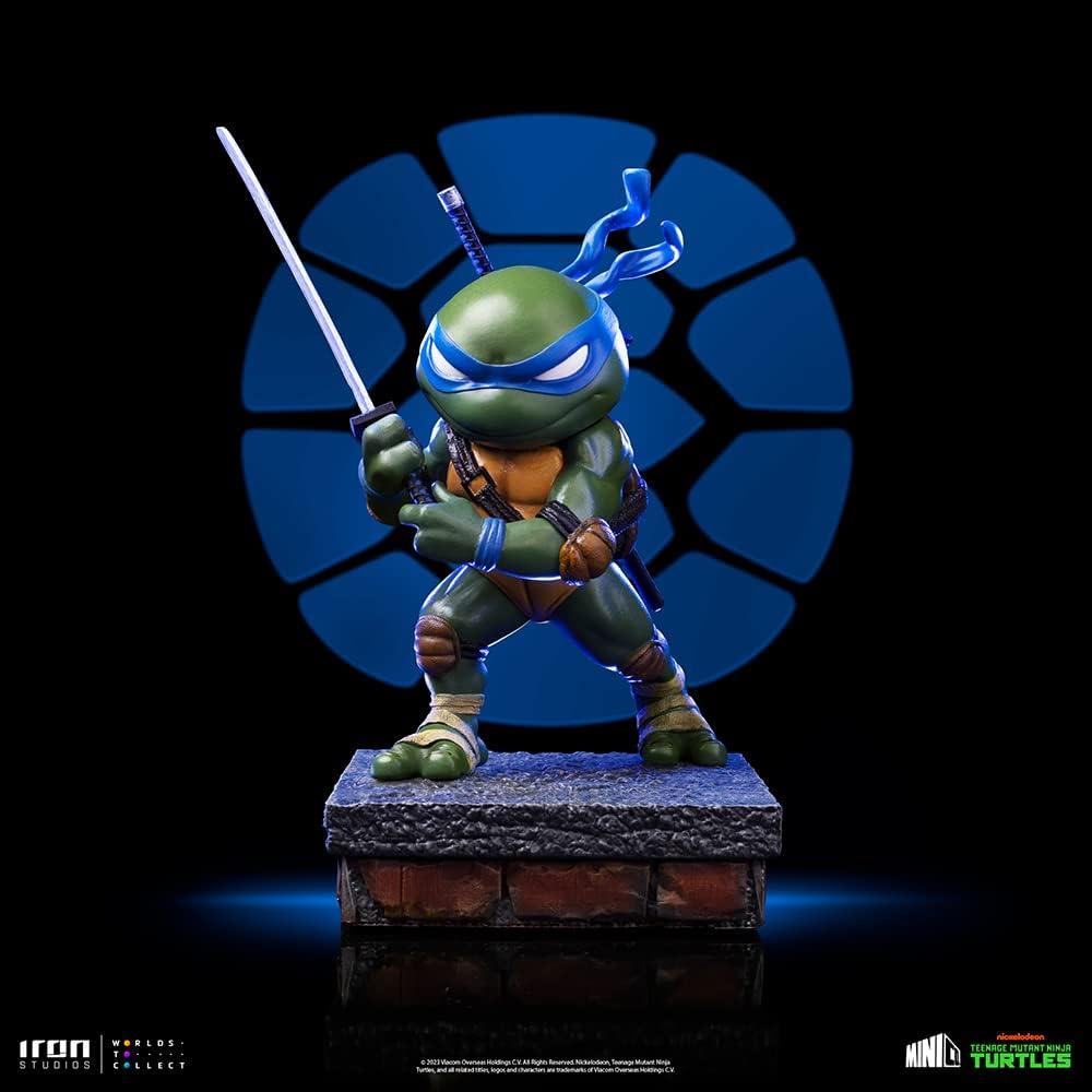 Figura MiniCo Tortugas Ninja Leonardo Iron Studios 18 cm