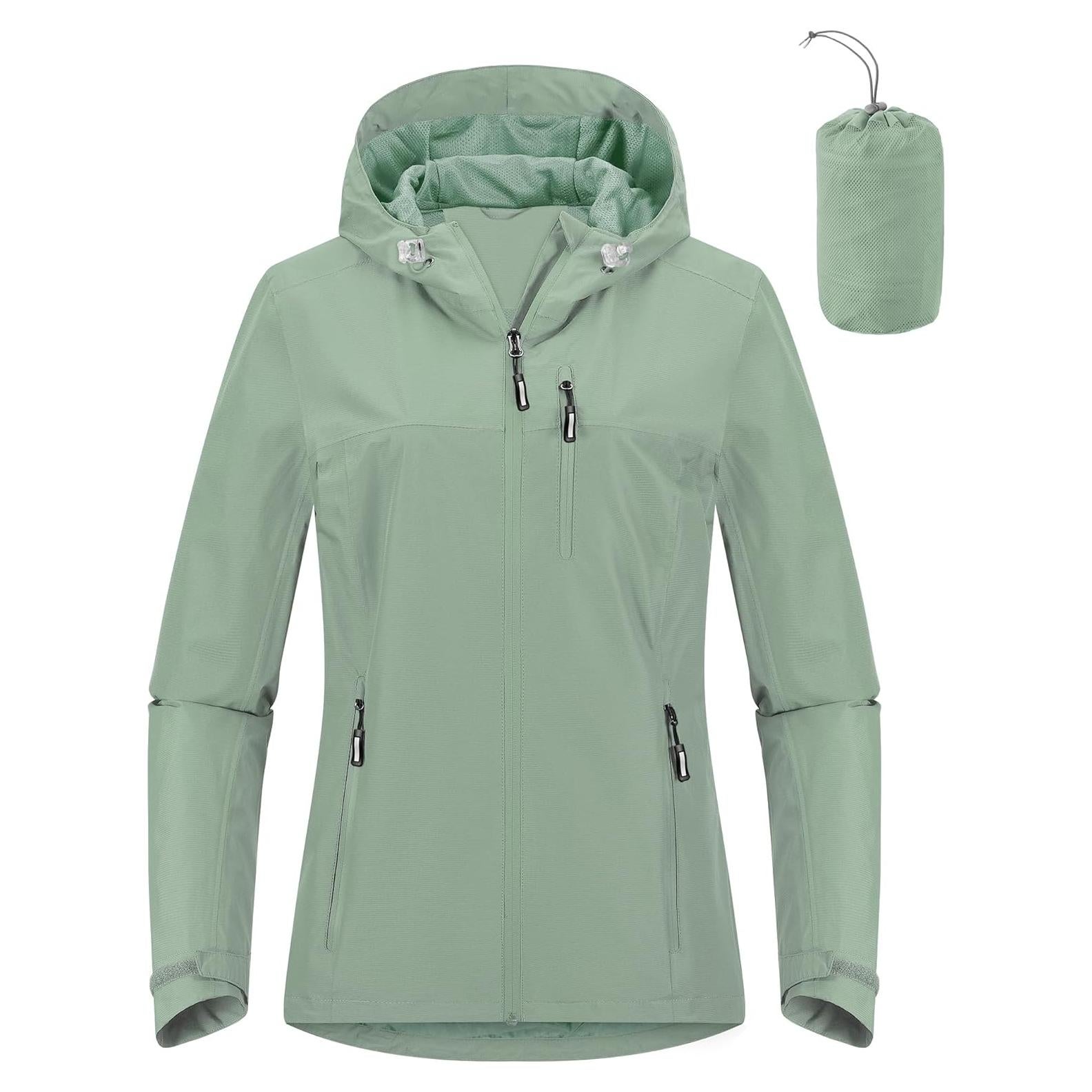 Chaqueta de Lluvia Plegable Outdoor Ventures Mujeres Aqua