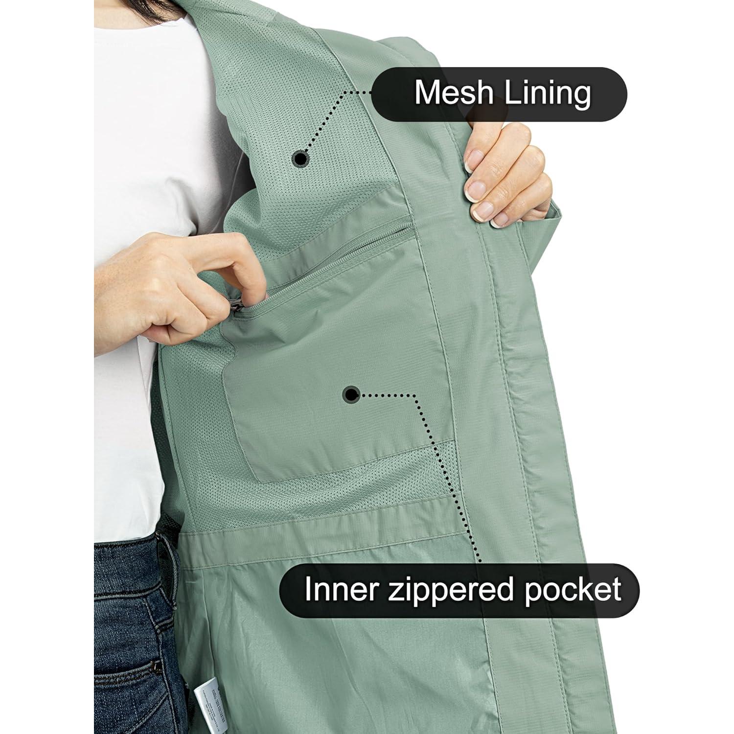 Chaqueta de Lluvia Plegable Outdoor Ventures Mujeres Aqua