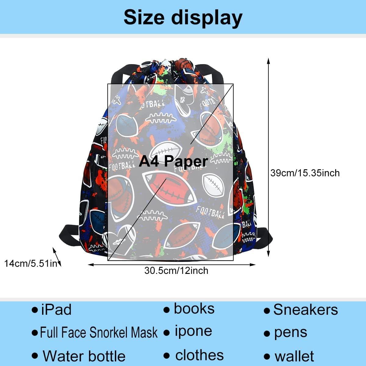 Mochila con Cordón RHCPFOVR para Niñas - 20L, Ligera y Duradera