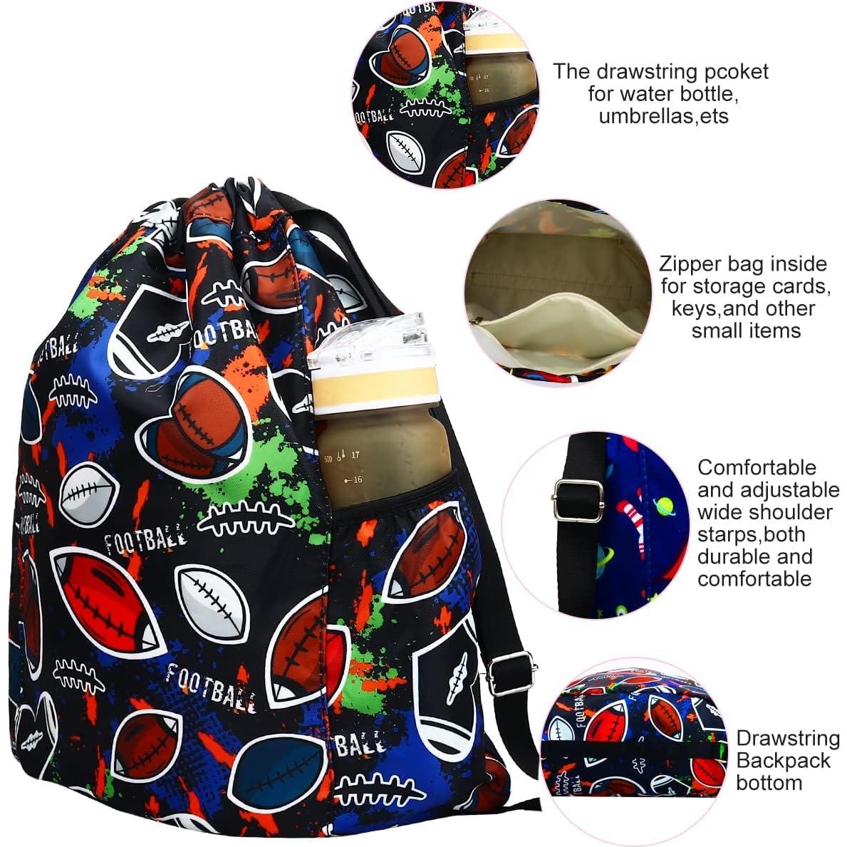 Mochila con Cordón RHCPFOVR para Niñas - 20L, Ligera y Duradera