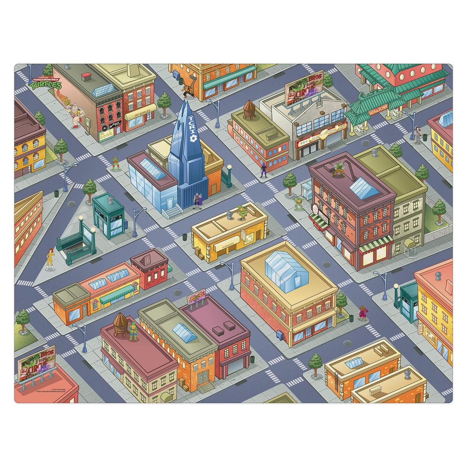 Alfombra de Juego Imaginmat Jumbo TMNT 119x155 cm con Coches