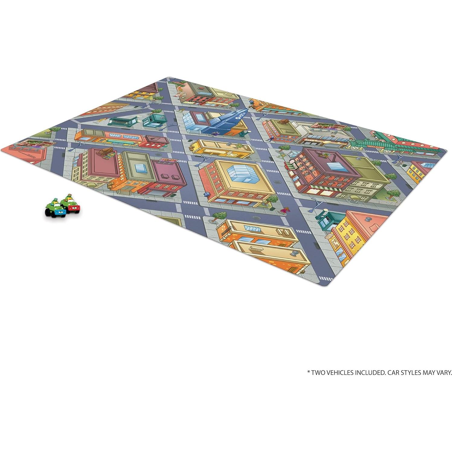 Alfombra de Juego Imaginmat Jumbo TMNT 119x155 cm con Coches