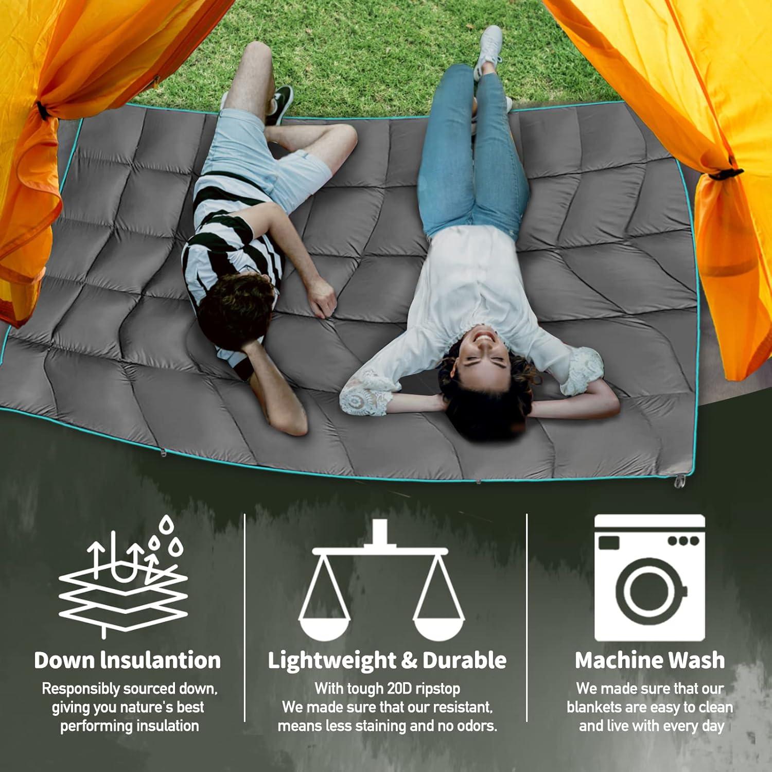 Manta de Camping GLORSIGN Impermeable 203x152 cm Desvanecimiento