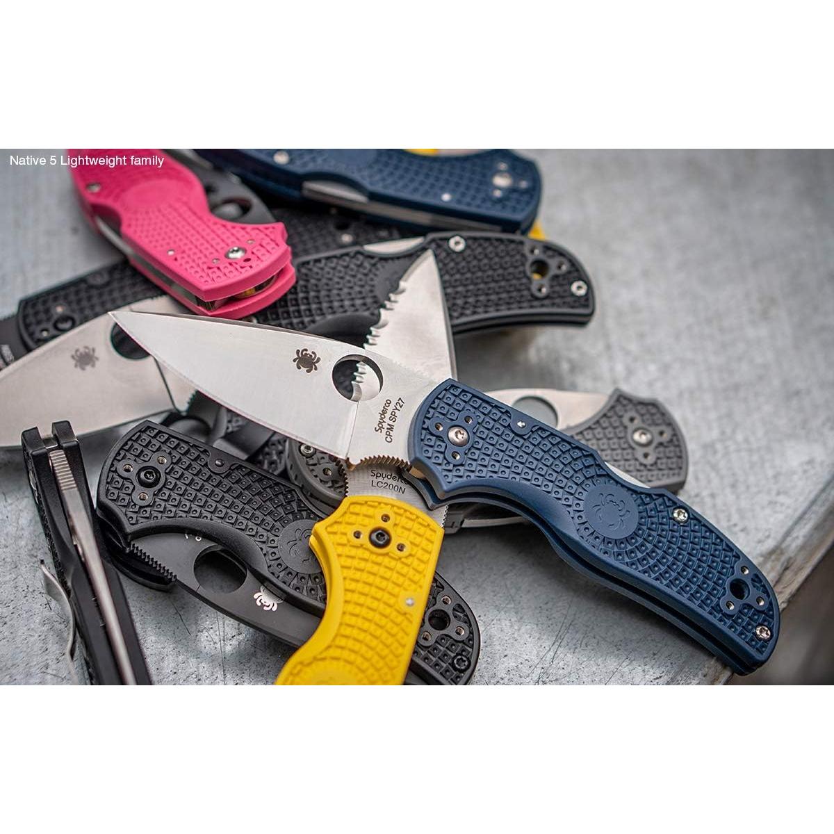 Cuchillo Plegable Spyderco Native 5 G-10 Negro 7.49 cm