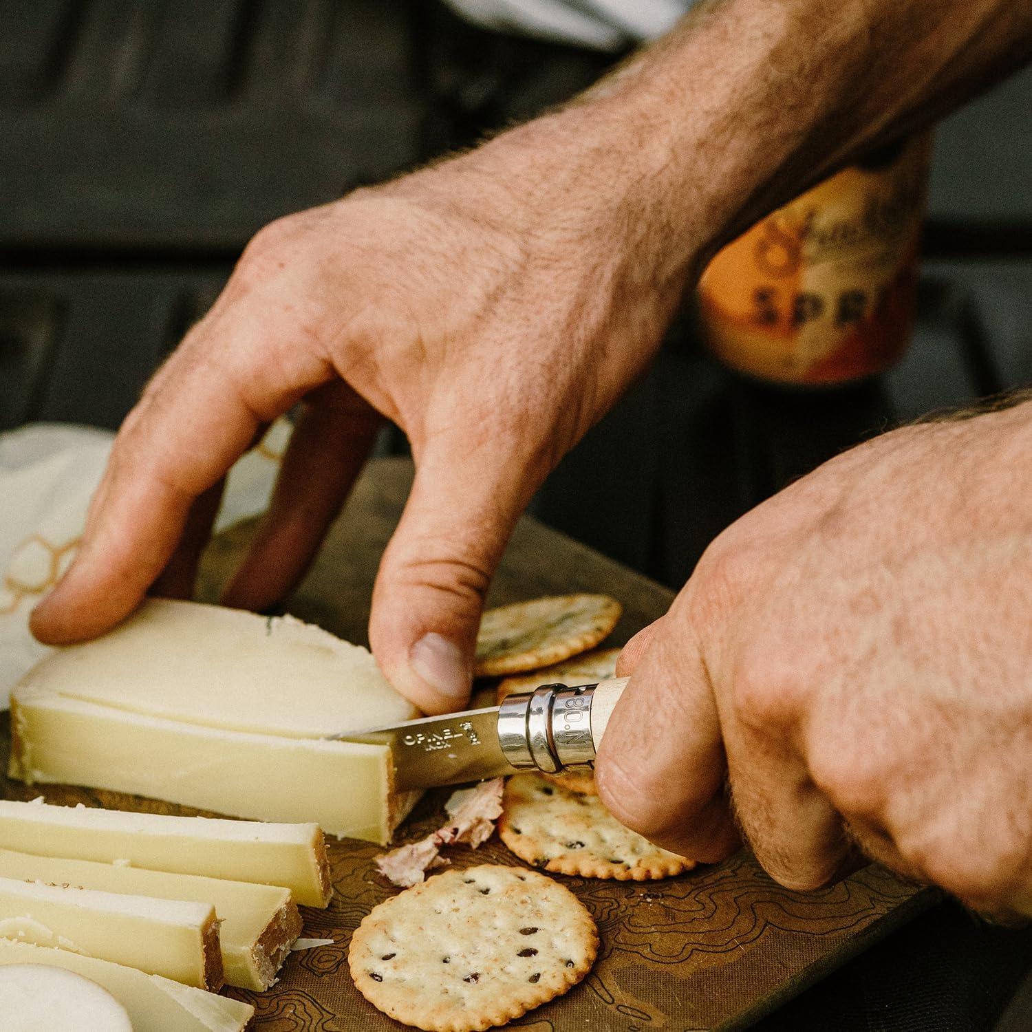 Cuchillo de bolsillo Opinel No. 07 INOX - Acero inoxidable 7.8 cm