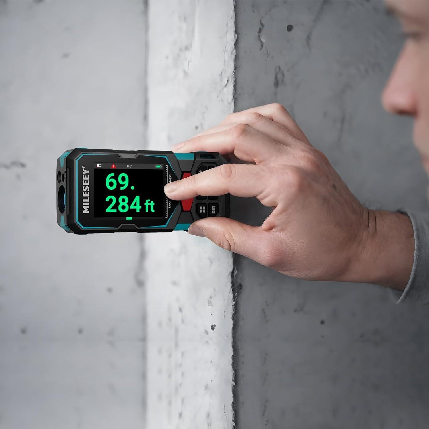 Medidor Láser MiLESEEY S7 Pro 100m con Trípode Ajustable