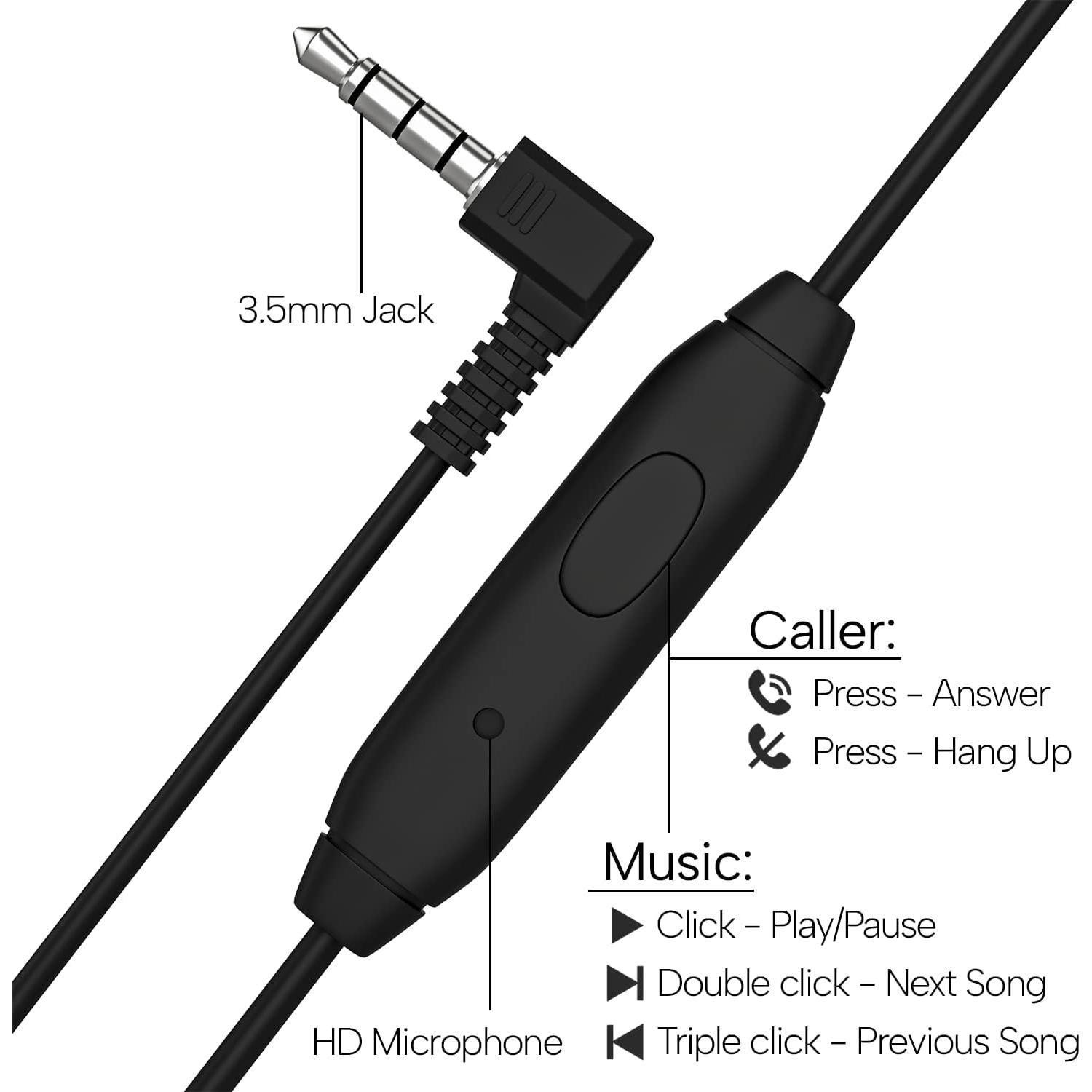 Auriculares Maeline S10 para Niños - Paquete de 10, Negro