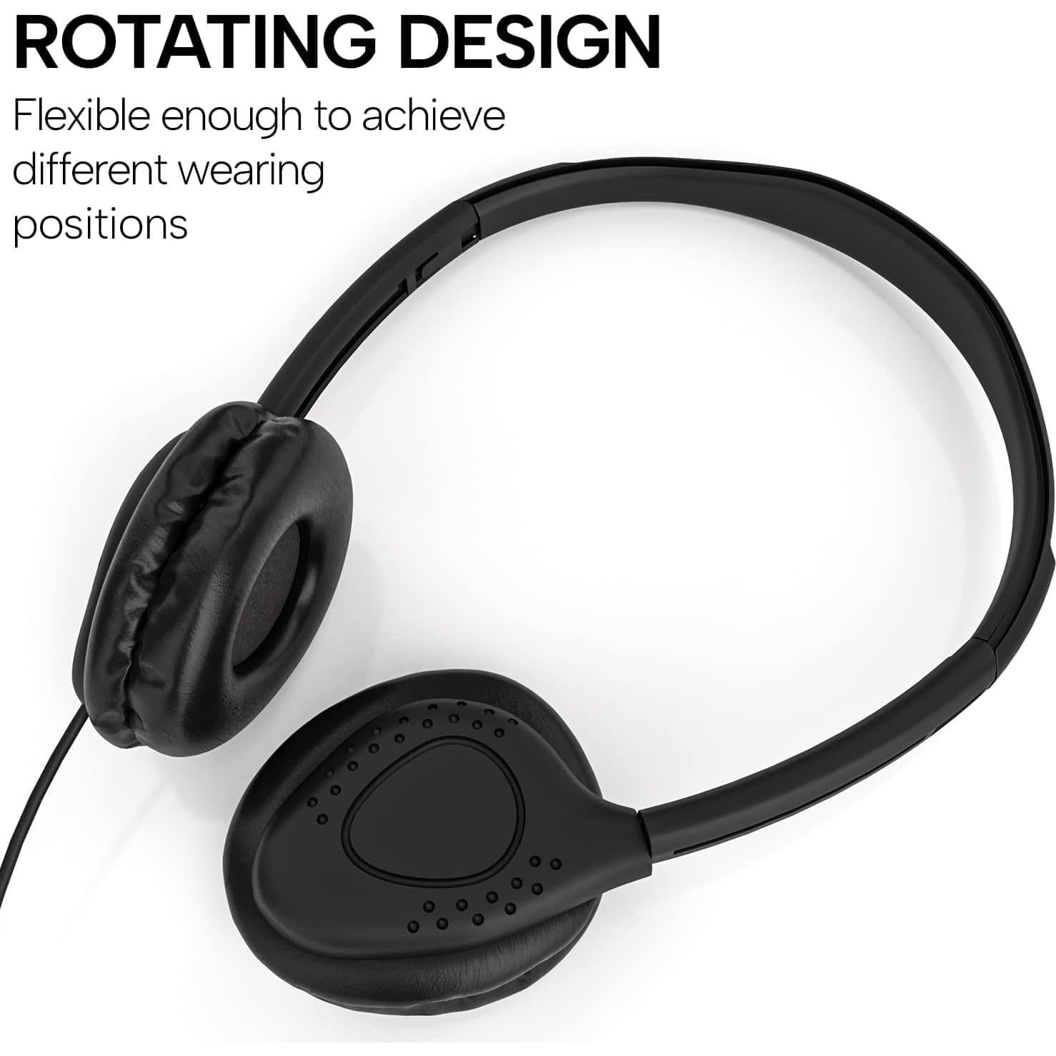 Auriculares Maeline S10 para Niños - Paquete de 10, Negro