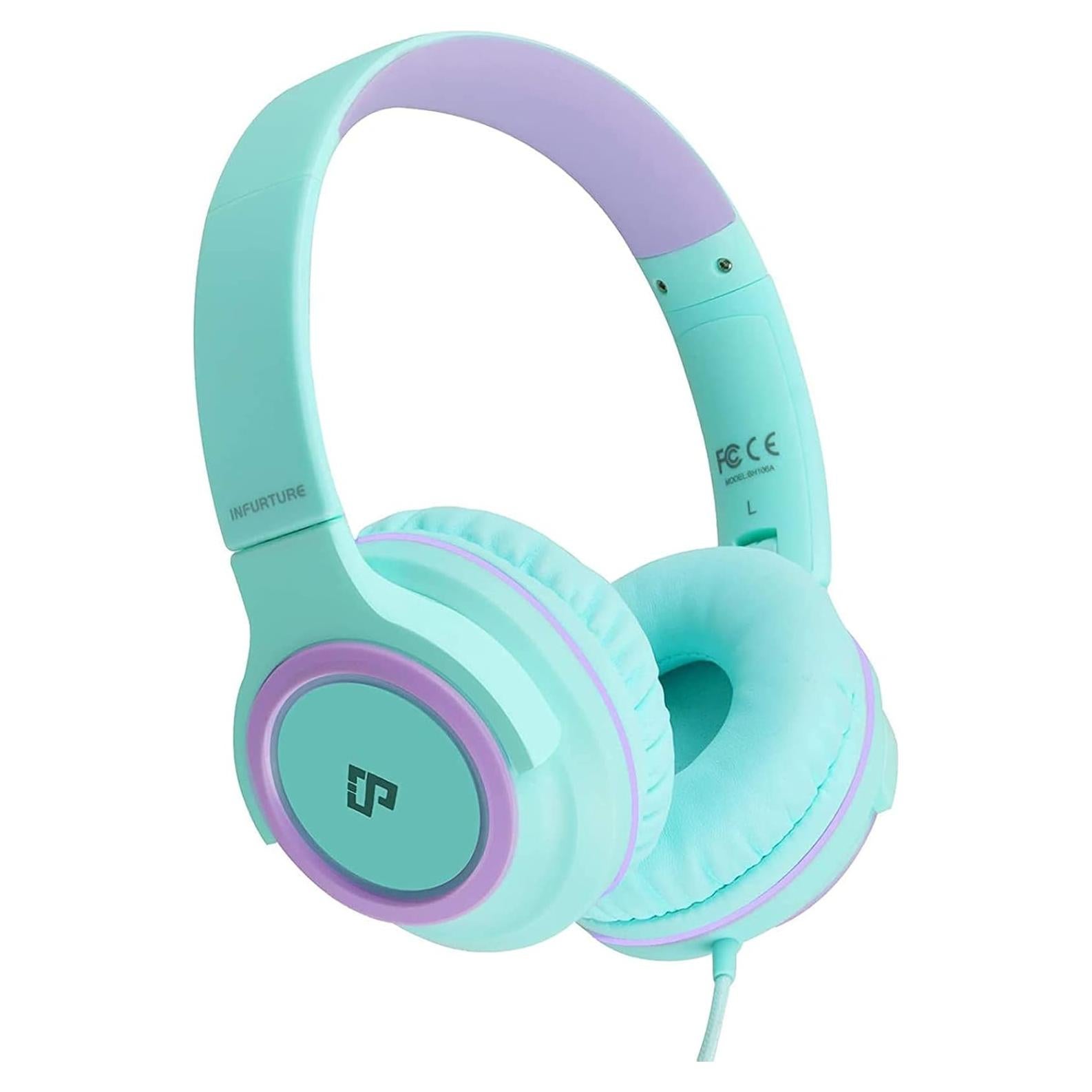 Auriculares INFURTURE para Niños con Micrófono 94dB Verde
