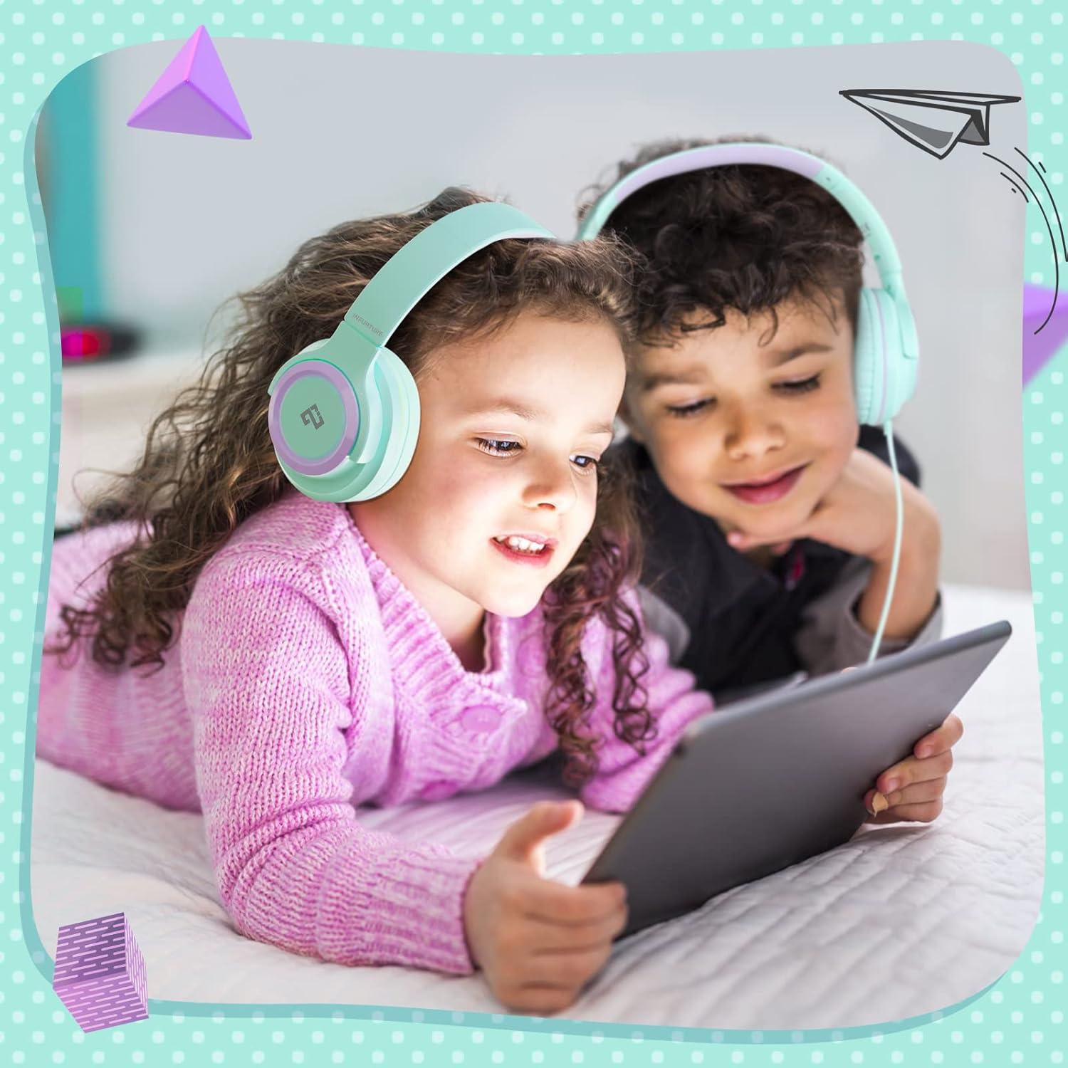Auriculares INFURTURE para Niños con Micrófono 94dB Verde