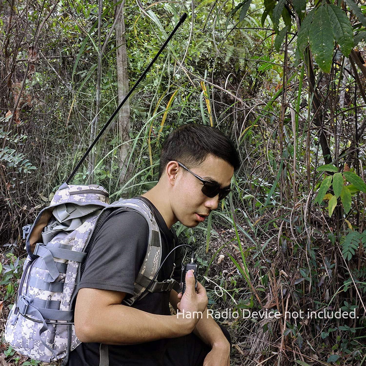 Antena Plegable Bingfu SMA Femenina 79 cm Doble Banda VHF UHF